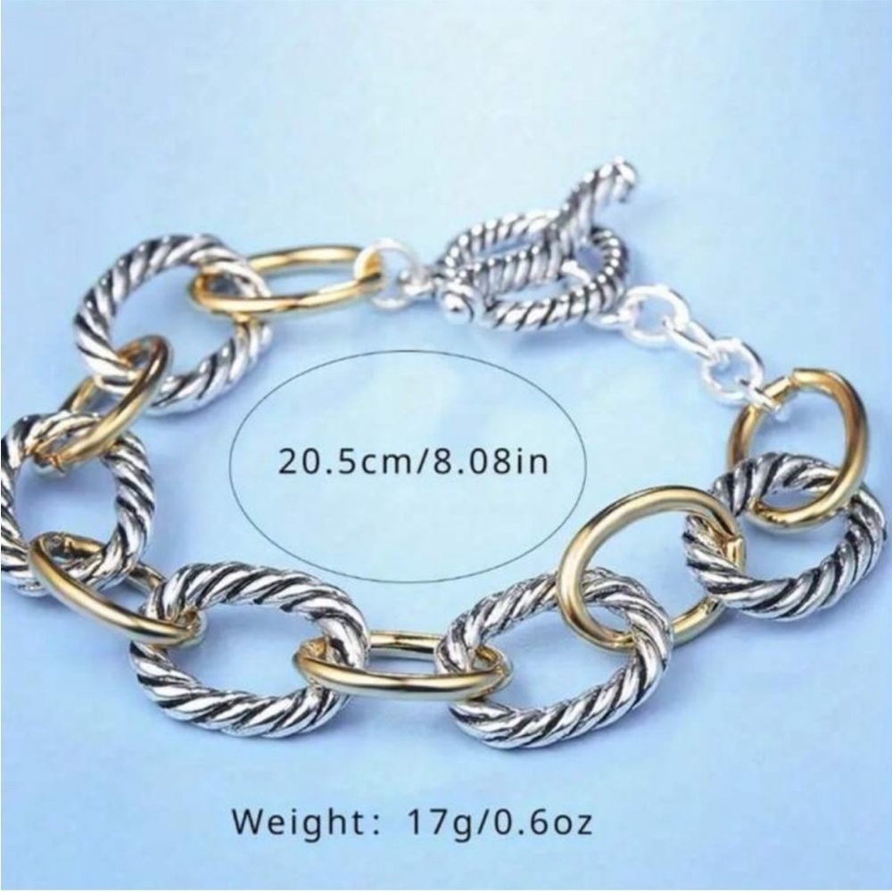 Wire Rope Braided Charm Bracelet - Picture 5 of 5